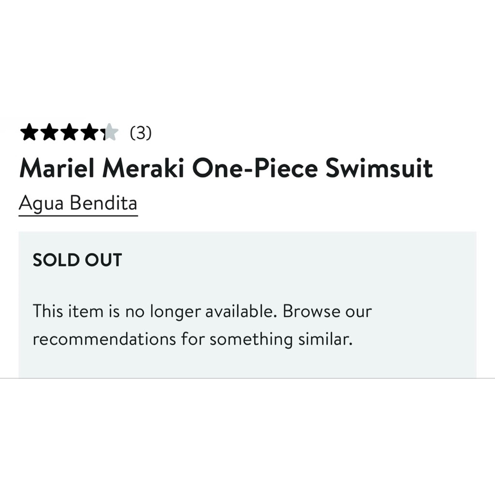 NWT Agua Bendita Meriel Meraki M Floral Print One Piece Reversible Swimsuit - Picture 9 of 10